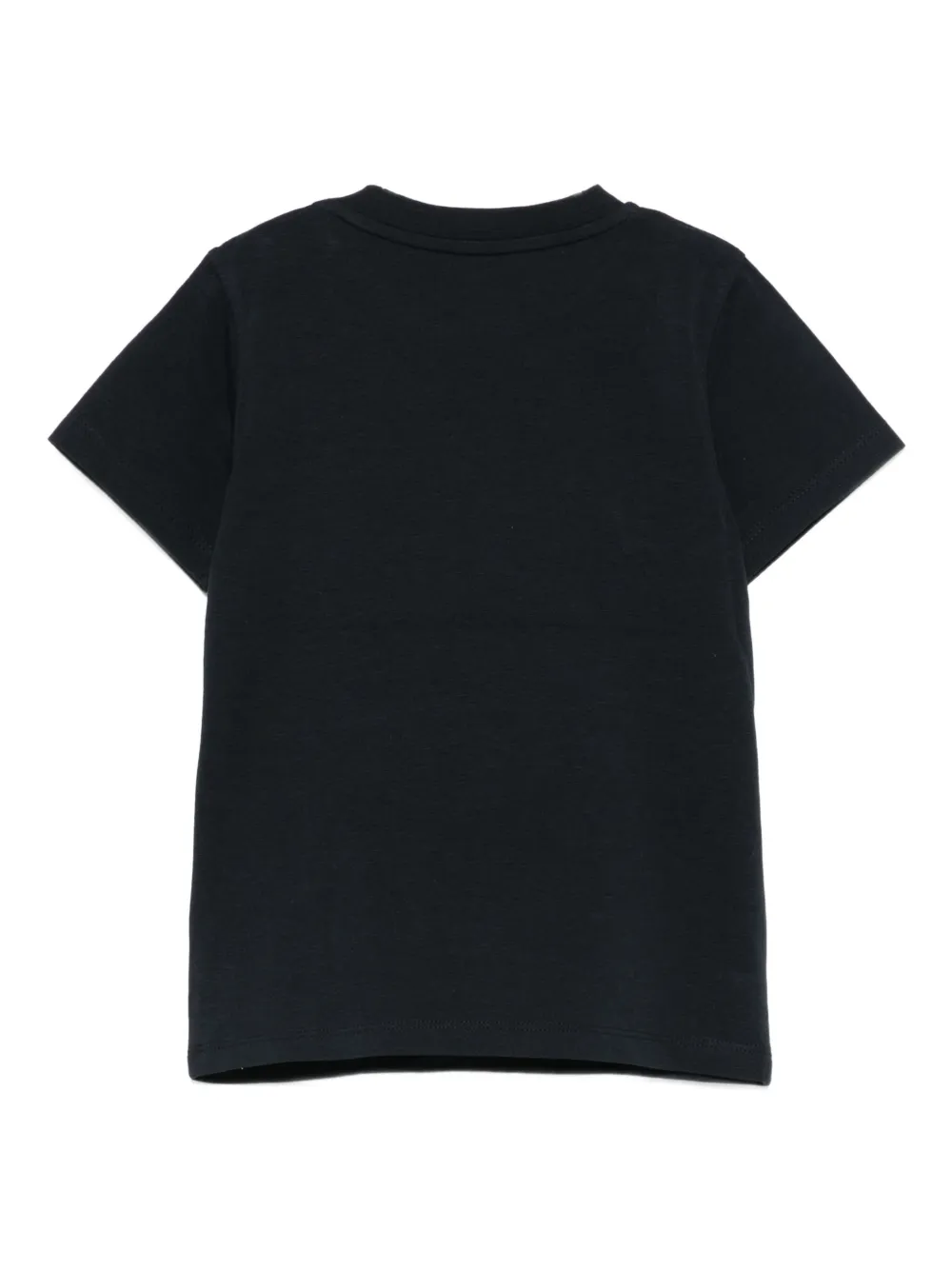 Moncler Enfant T-shirt met logoprint Blauw