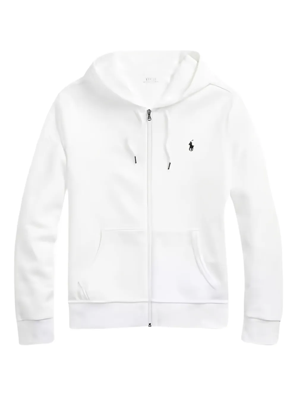 zip-up hooded sweatshirt
