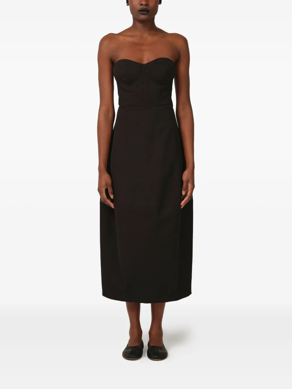 FFORME Jett midi-jurk - Zwart