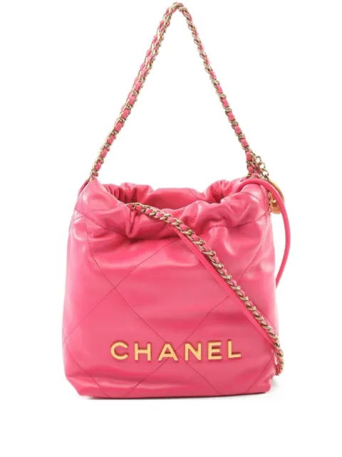 CHANEL Pre-Owned bolsa de hombro CHANEL 22 mini 2021