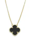 Van Cleef & Arpels 2010s 18K yellow gold Alhambra diamond necklace