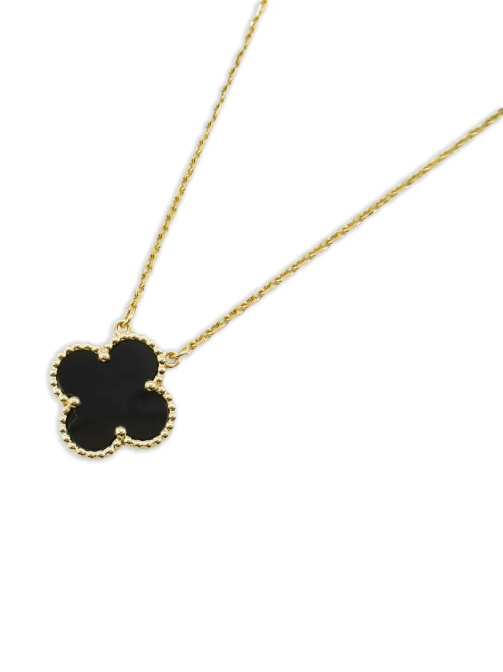 Van Cleef & Arpels 2010s 18K yellow gold Alhambra diamond necklace | Image 2