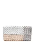 Bottega Veneta Pre-Owned 2000 Intrecciato bi-fold long wallet - Silver