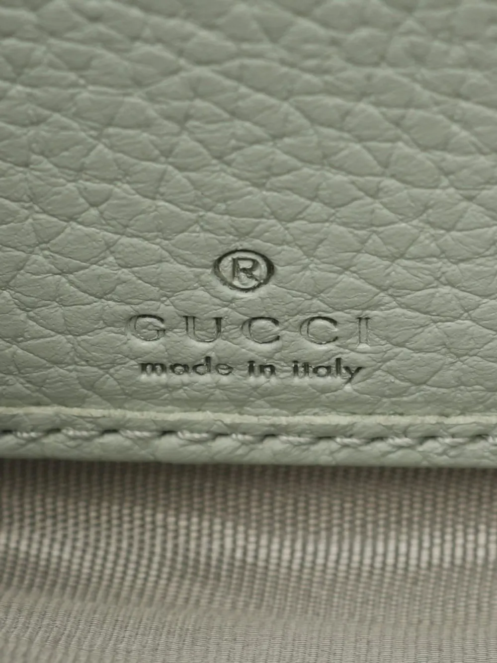 Pre-owned Gucci 2020 Bamboo Wallet In Blue