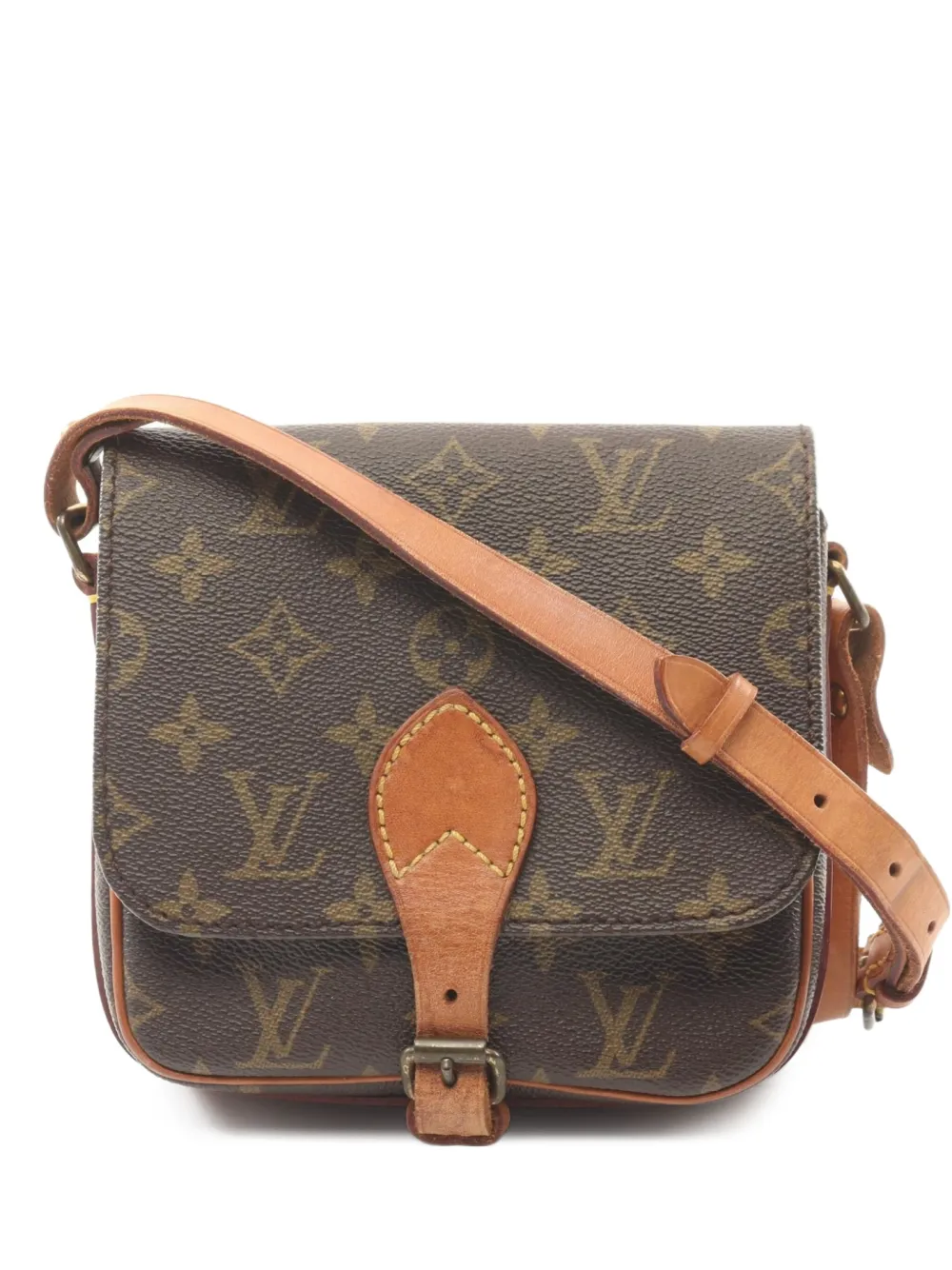 Louis Vuitton Pre-Owned 1987 カルトシエ PM ショルダーバッグ - ブラウン Louis Vuitton Pre-Owned 1987 カルトシエ PM ショルダーバッグ - ブラウン