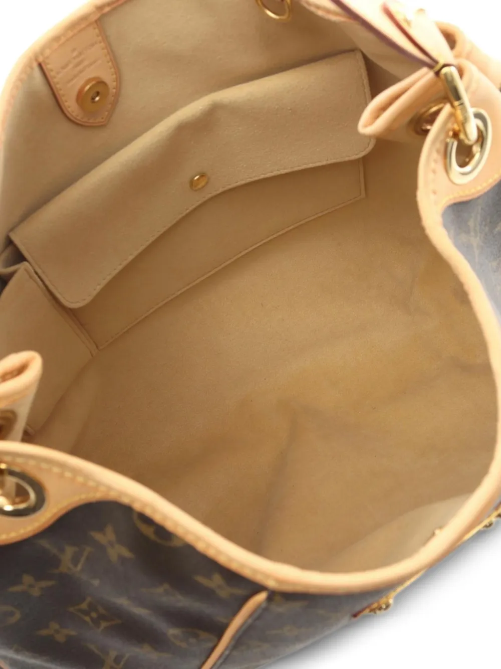 Pre-owned Louis Vuitton 2008 Galliera Pm Shoulder Bag In Brown