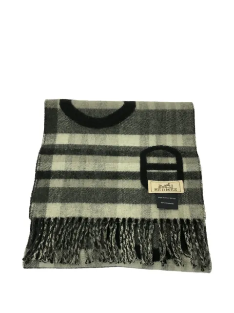 Hermès Pre-Owned 2010s Tartan cashmere scarf