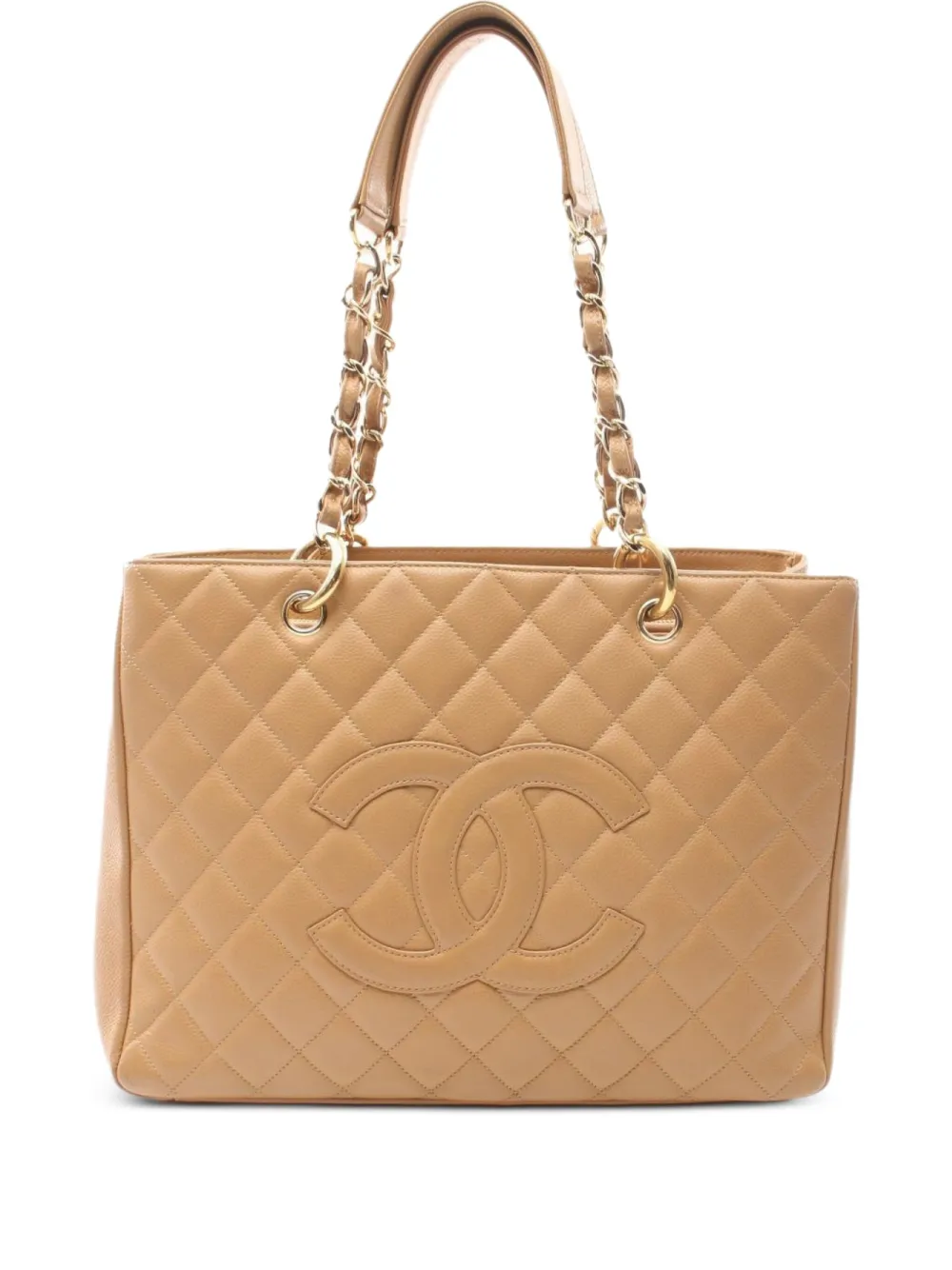 CHANEL Pre-Owned 2008-2009 グランド ショッピング トートバッグ - ブラウン CHANEL Pre-Owned 2008-2009 グランド ショッピング トートバッグ - ブラウン