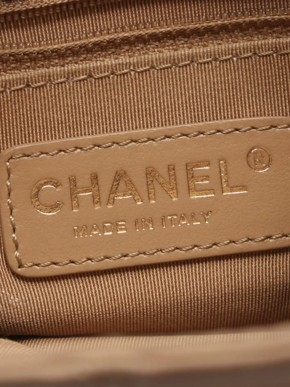 Pre-owned Chanel 2019 Quilted Chain Shoulder Strap In Brown