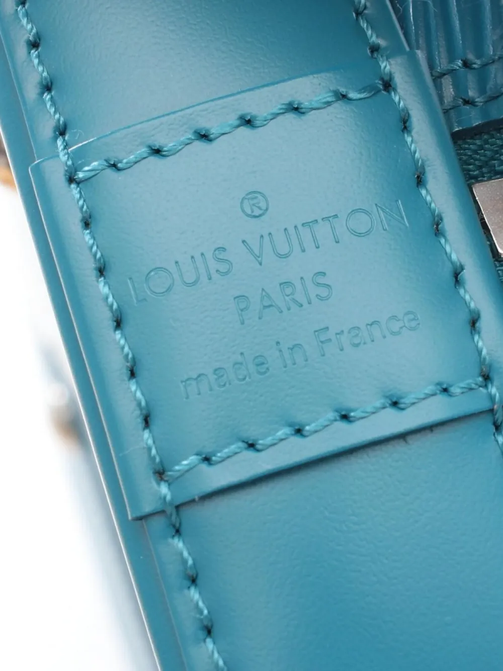 Pre-owned Louis Vuitton 2011 Alma Pm Tote Bag In Blue