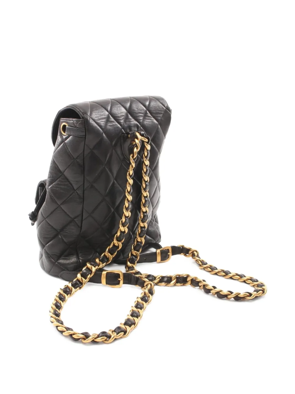 Pre-owned Chanel 1996-1997 Duma Backpack In Black