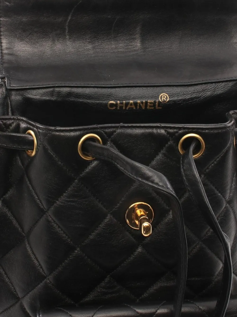 Pre-owned Chanel 1996-1997 Duma Backpack In Black