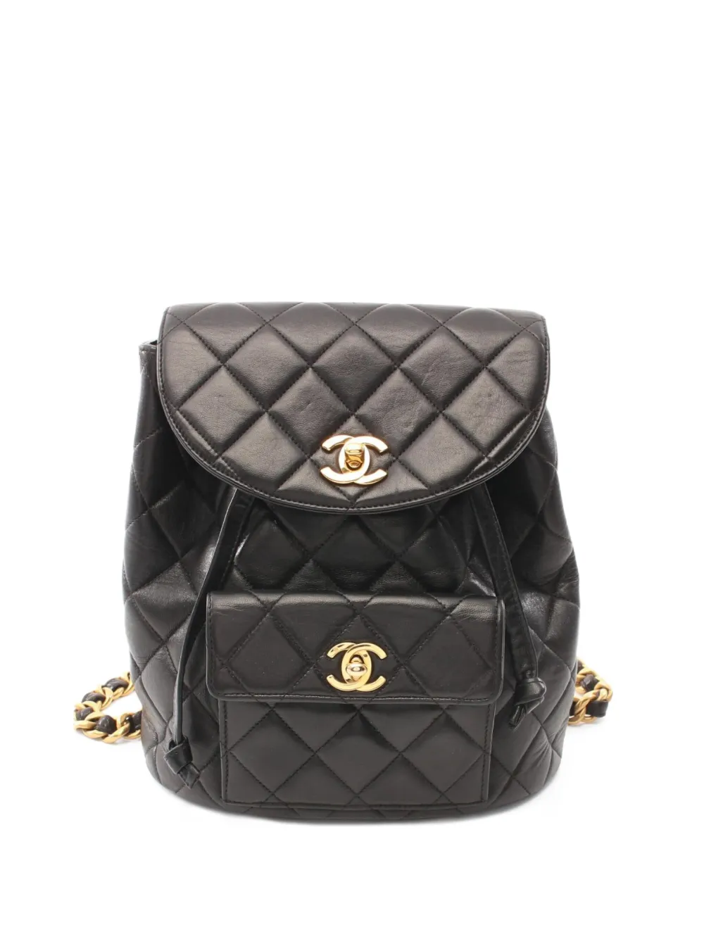 CHANEL Pre-Owned 1996-1997 デュマ バックパック - ブラック CHANEL Pre-Owned 1996-1997 デュマ バックパック - ブラック