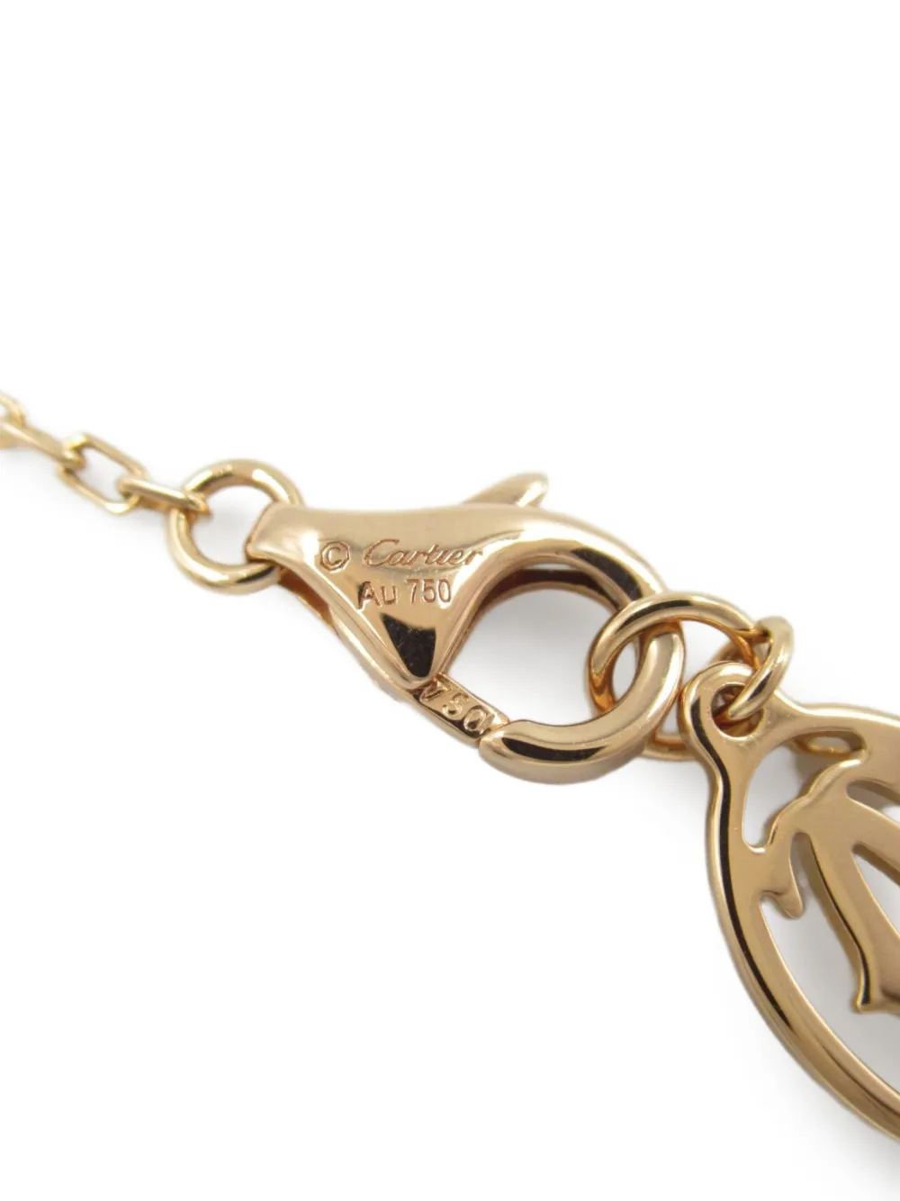 Pre-owned Cartier 2010s 18k Rose Gold D'amour Necklace