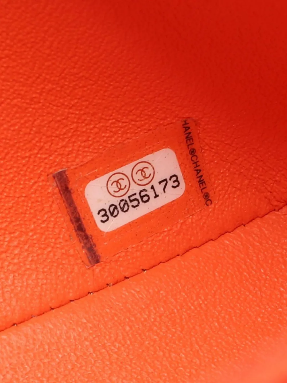 Pre-owned Chanel 2020-2021 Small Classic Flap Shoulder Bag In Orange