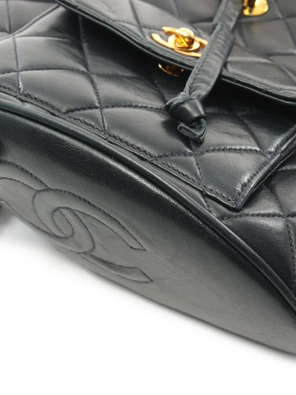 Pre-owned Chanel 1994-1996 Duma Backpack In Black