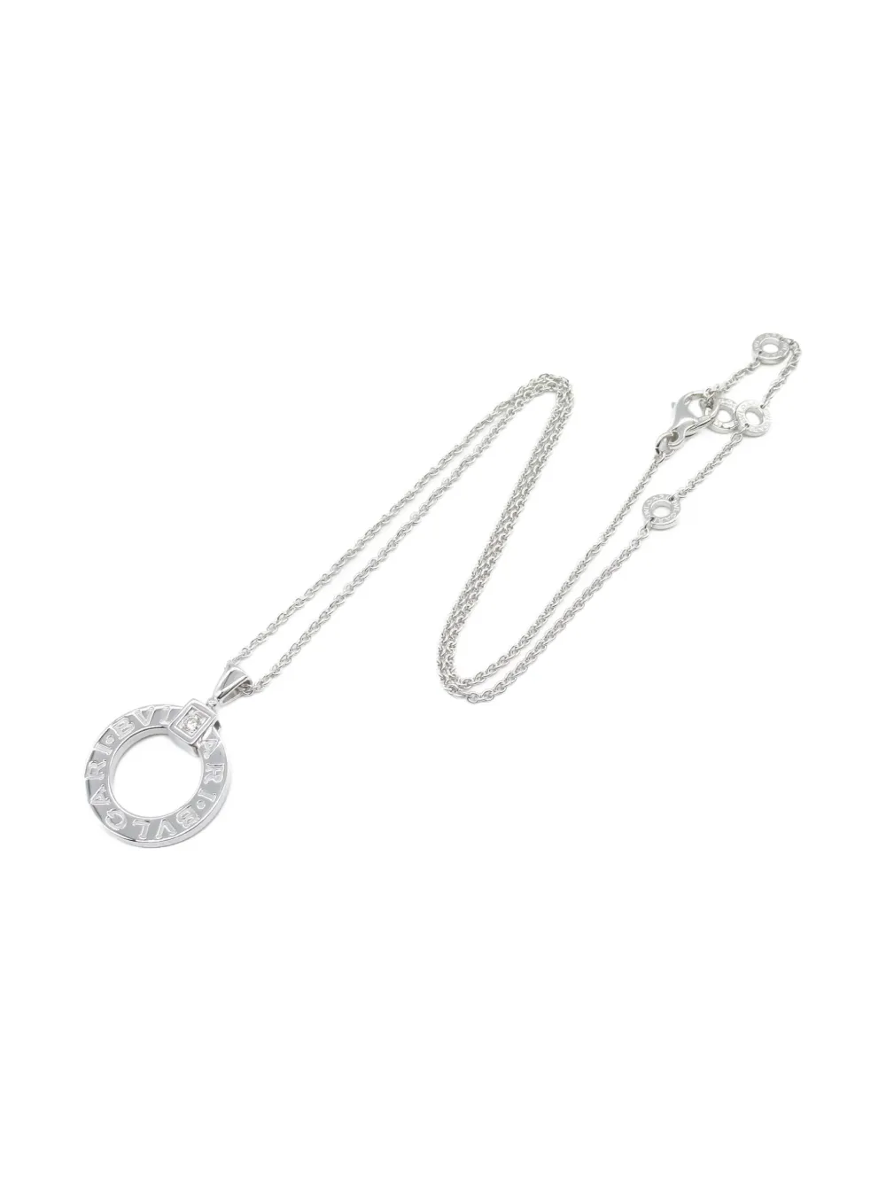 Bvlgari Pre-Owned 2010s 18K white gold diamond necklace | Image 2