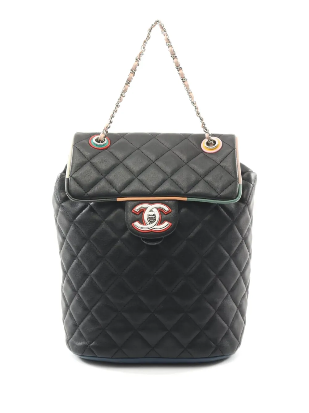 CHANEL Pre-Owned 2016-2017 キューバ アーバンスピリット バックパック S - ブラック CHANEL Pre-Owned 2016-2017 キューバ アーバンスピリット バックパック S - ブラック