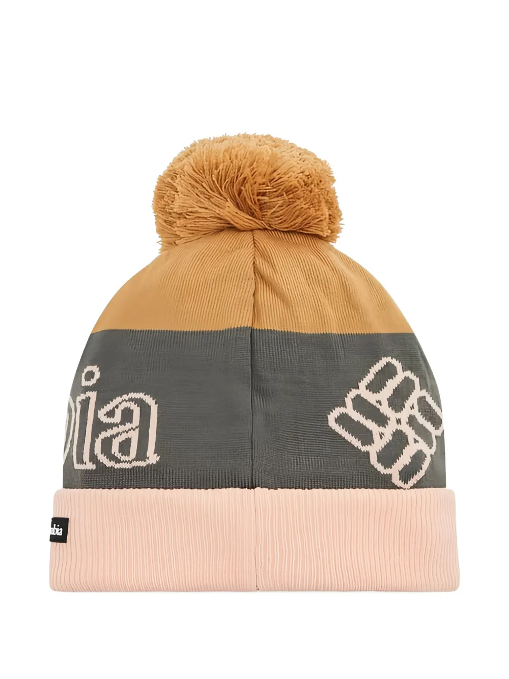 Columbia Pom-pom Logo-detail Beanie In Orange