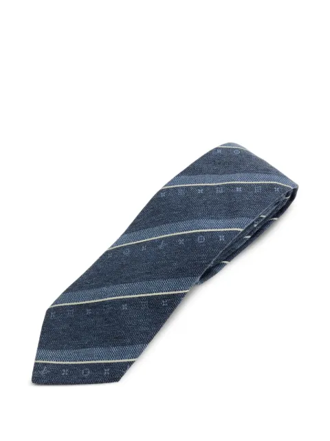 Louis Vuitton Pre-Owned 2017 cotton-silk monogram tie
