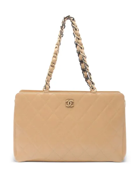 CHANEL Pre-Owned 1980s Matelassé lambskin tote bag