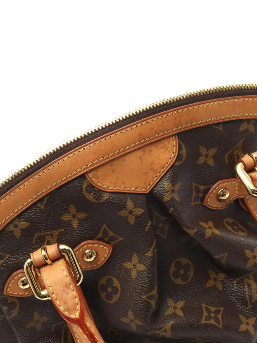 Pre-owned Louis Vuitton 2010 Tivoli Gm Tote Bag In Brown