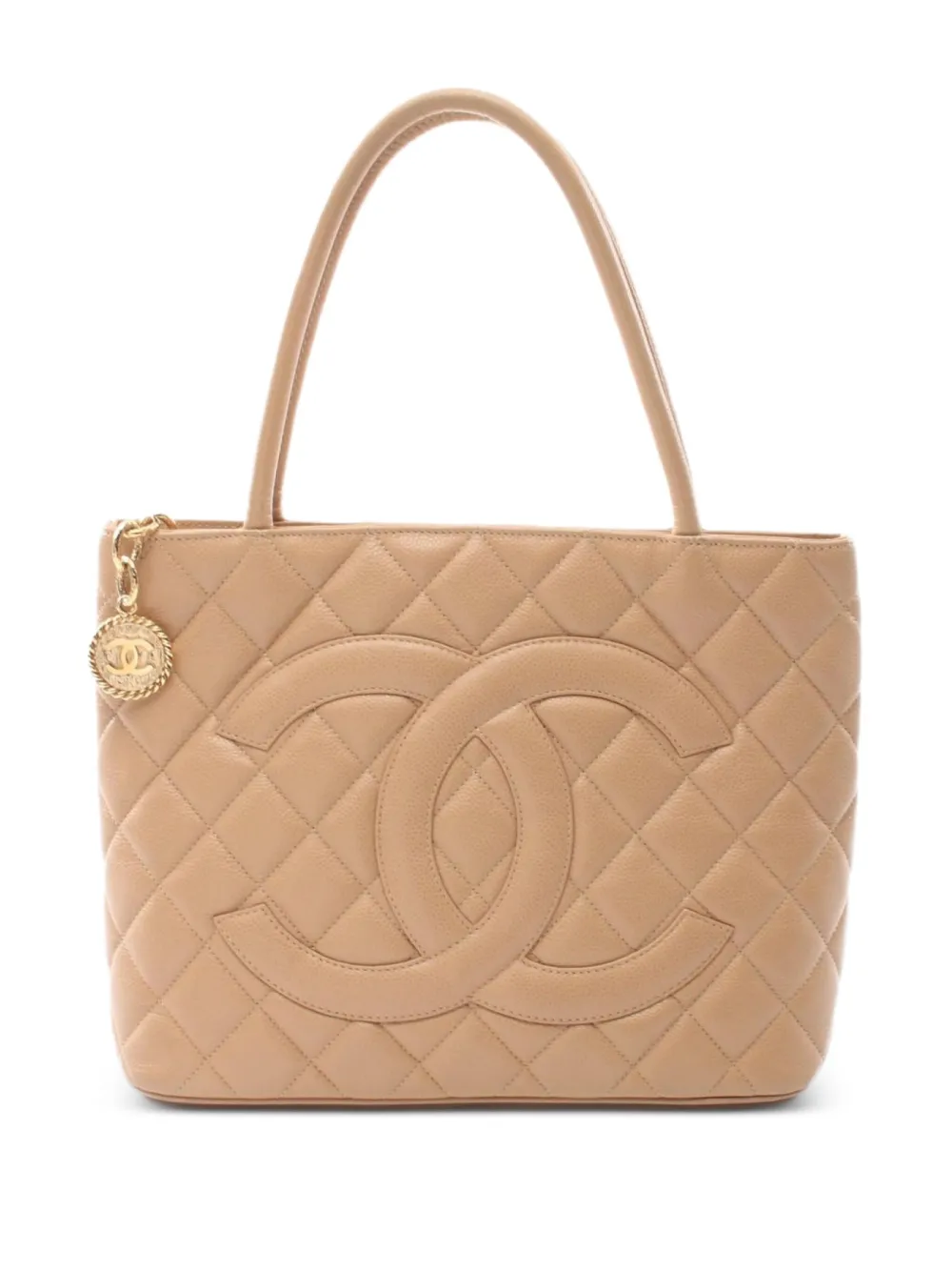 CHANEL Pre-Owned 2003-2004 reissue Medallion tote bag – Neutrals