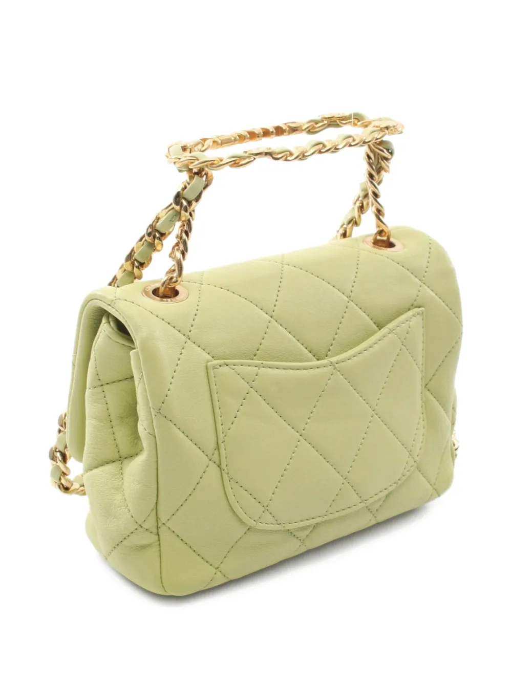 Pre-owned Chanel 2021 Mini Matelassé Chain Shoulder Bag