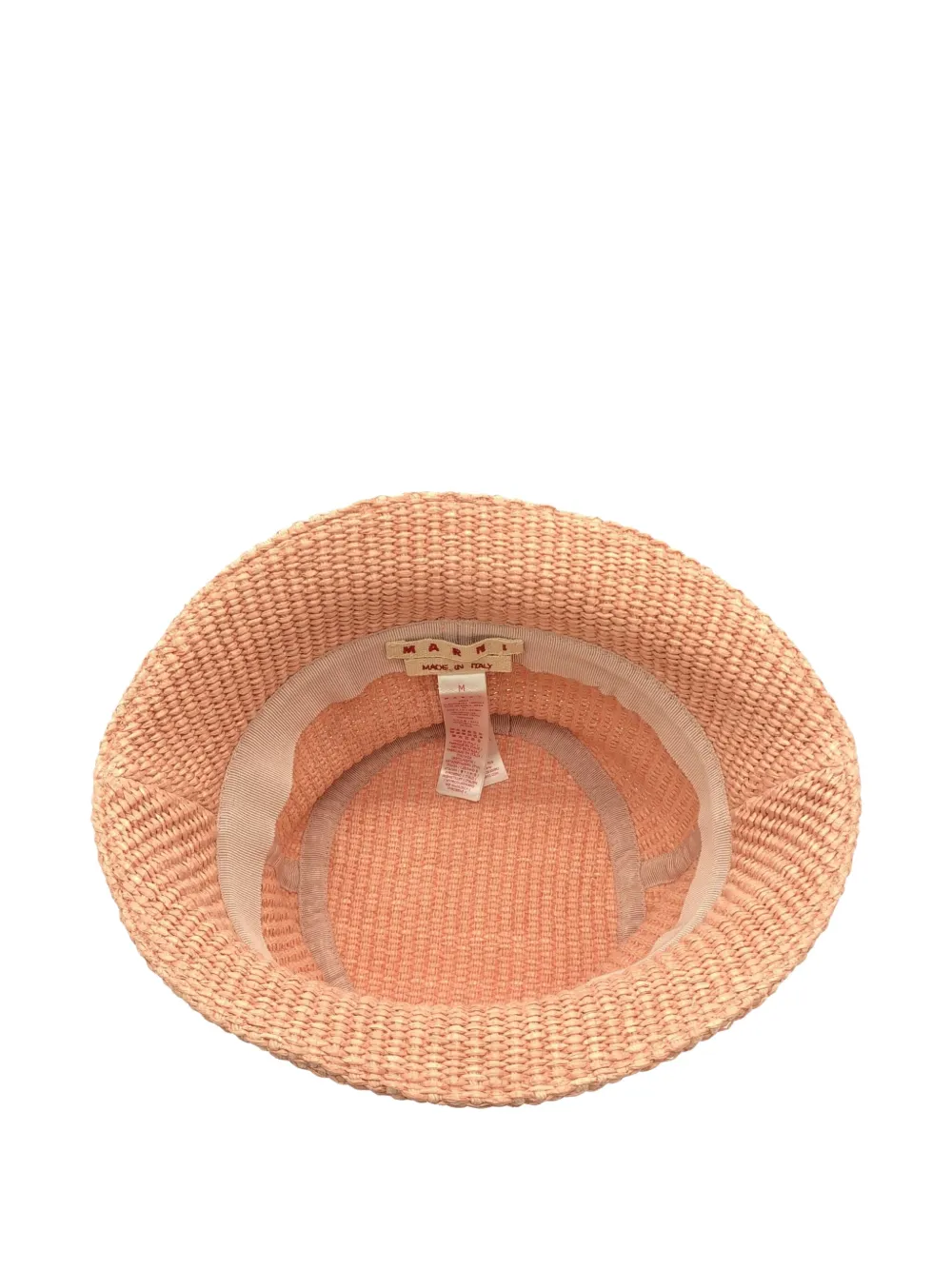 Pre-owned Marni 2010s Logo-embroidered Cotton Hat In Pink