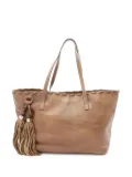 Gucci Pre-Owned 2000s bamboo-tassel leather shoulder bag - Brown