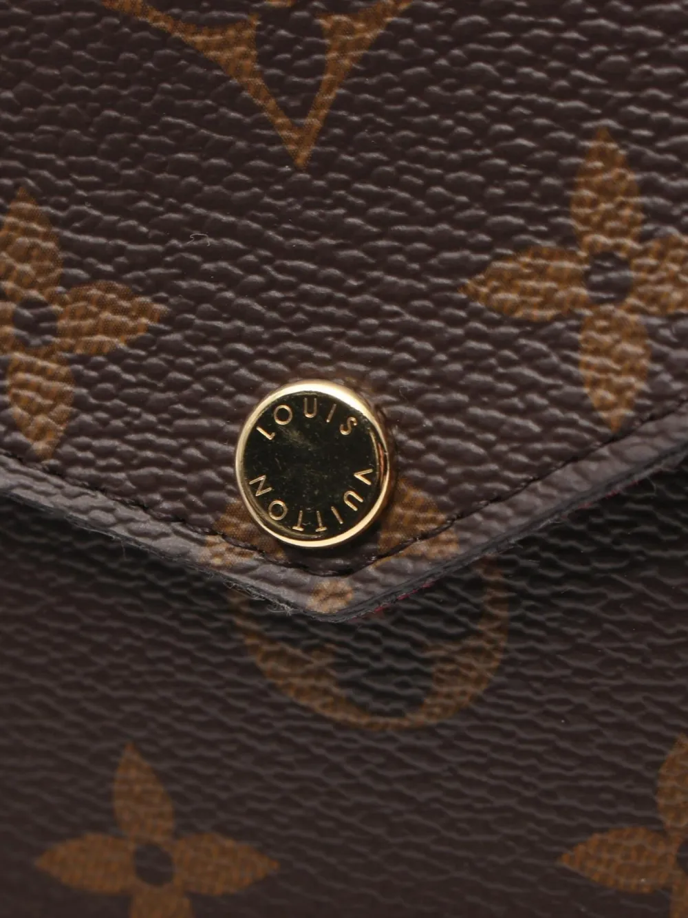 Pre-owned Louis Vuitton 2010s Felicie Monogram Wallet In Brown