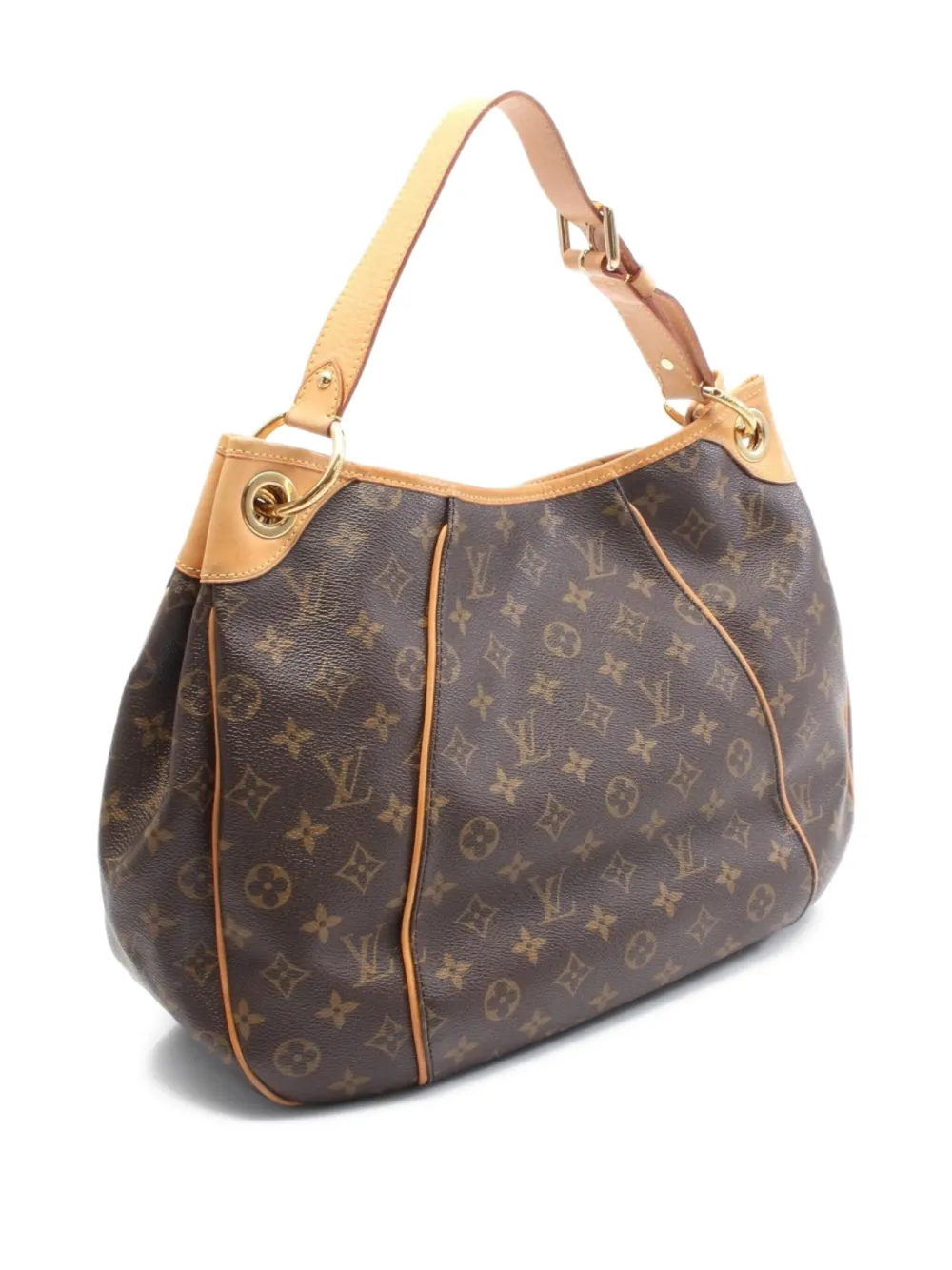 Pre-owned Louis Vuitton 2008 Galliera Pm Shoulder Bag In Brown