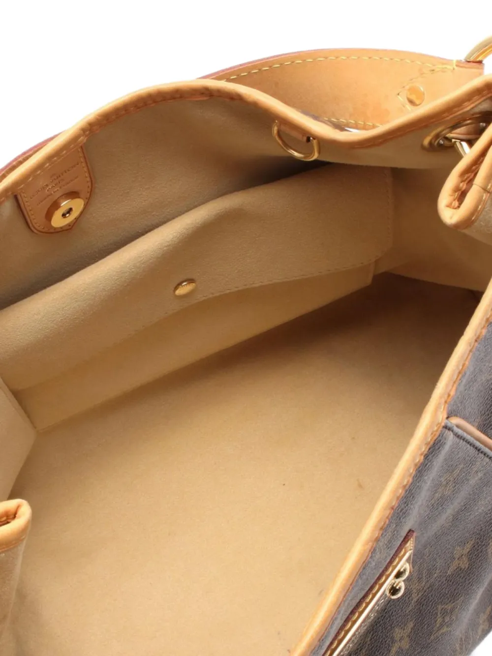 Pre-owned Louis Vuitton 2008 Galliera Pm Shoulder Bag In Brown