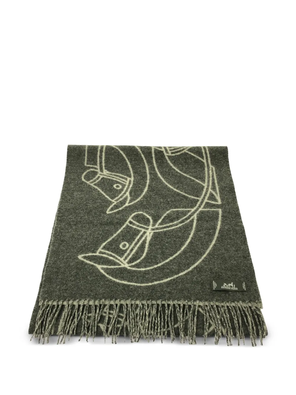 Hermès Pre-Owned mascada Entrelac Eskettle 2010 | gris | Image 1