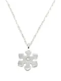 Bvlgari Pre-Owned 2010s 18K white gold Snowflake diamond necklace - Silver