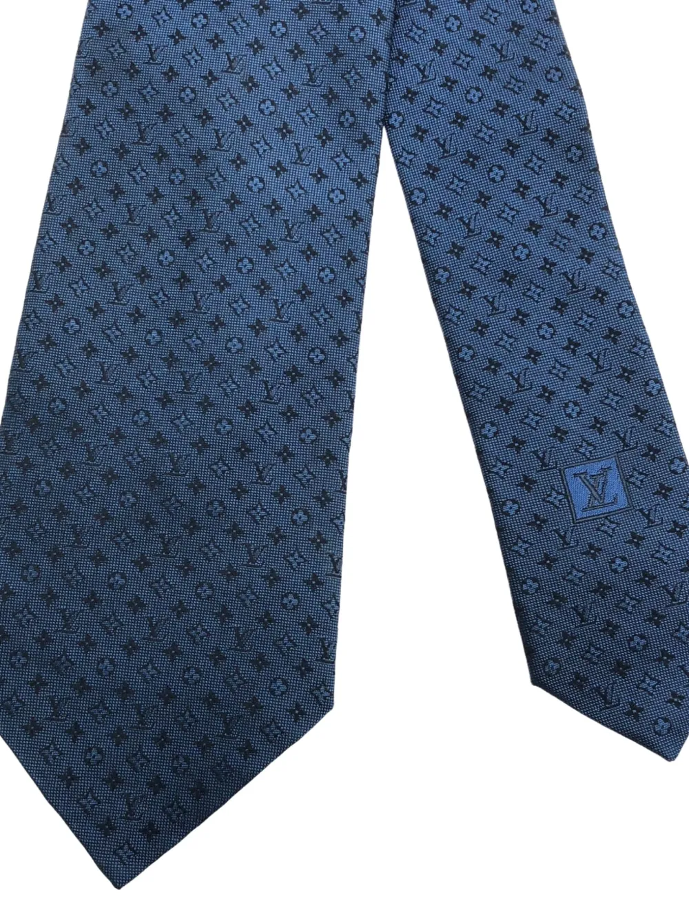 Louis Vuitton Pre-Owned 2015 logo-embroidered tie | Image 2