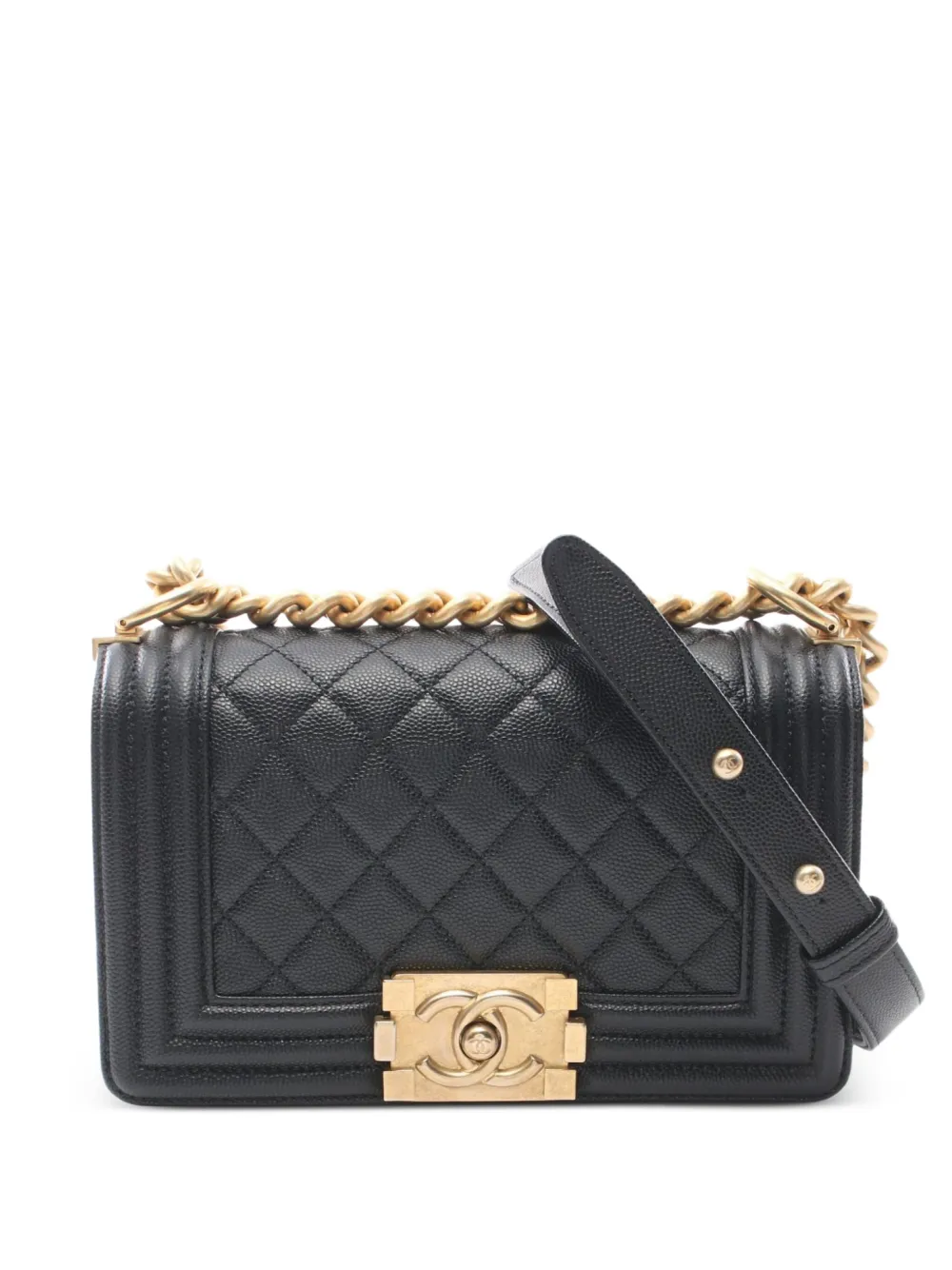 CHANEL Pre-Owned 2020-2021 small Boy Chanel shoulder bag | Black | Image 1