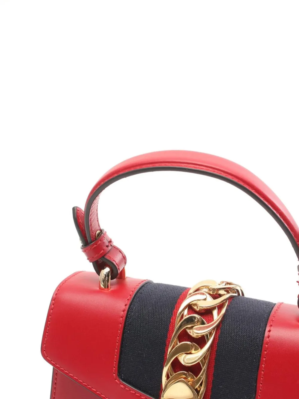 Pre-owned Gucci 2010s Sylvie Handbag In Red