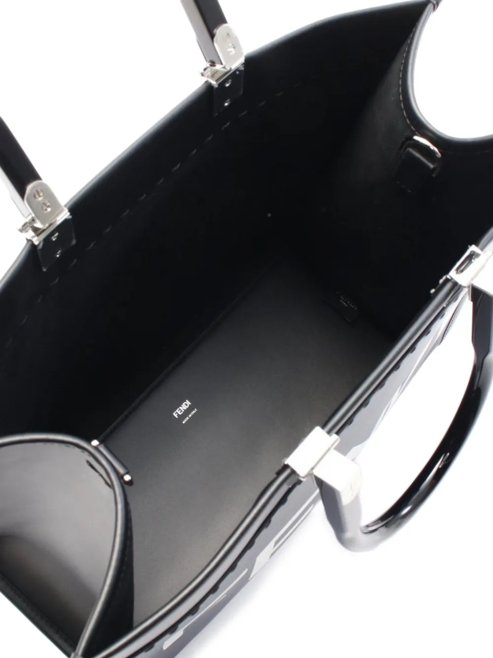 Pre-owned Fendi 2010s Medium Sunshine Tote Bag In Black