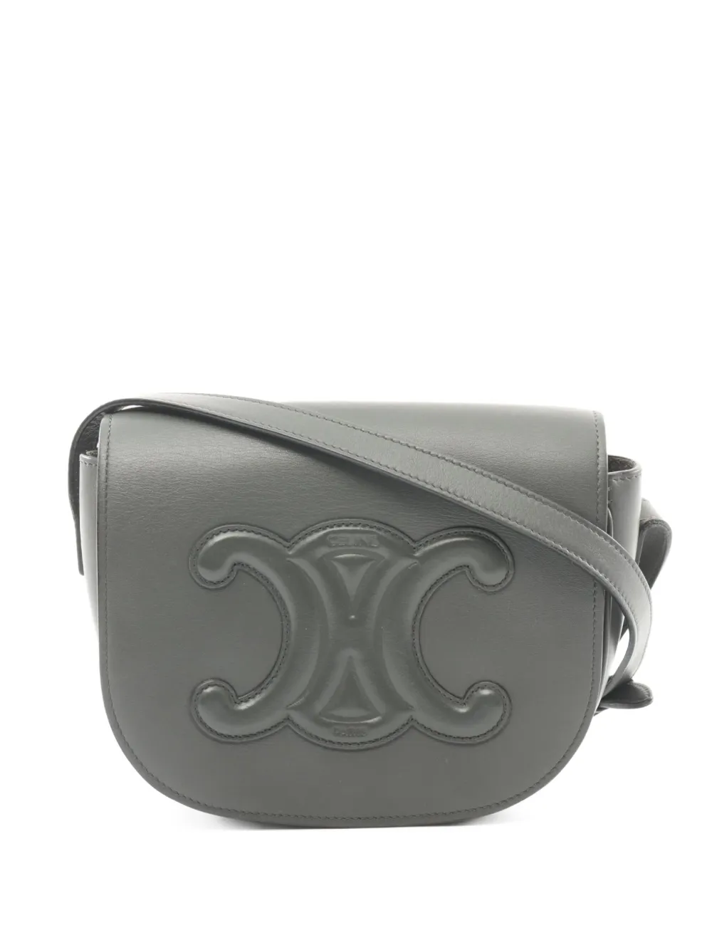 Céline Pre-Owned 2010s フォルコ キュイル ショルダーバッグ - グレー Céline Pre-Owned 2010s フォルコ キュイル ショルダーバッグ - グレー