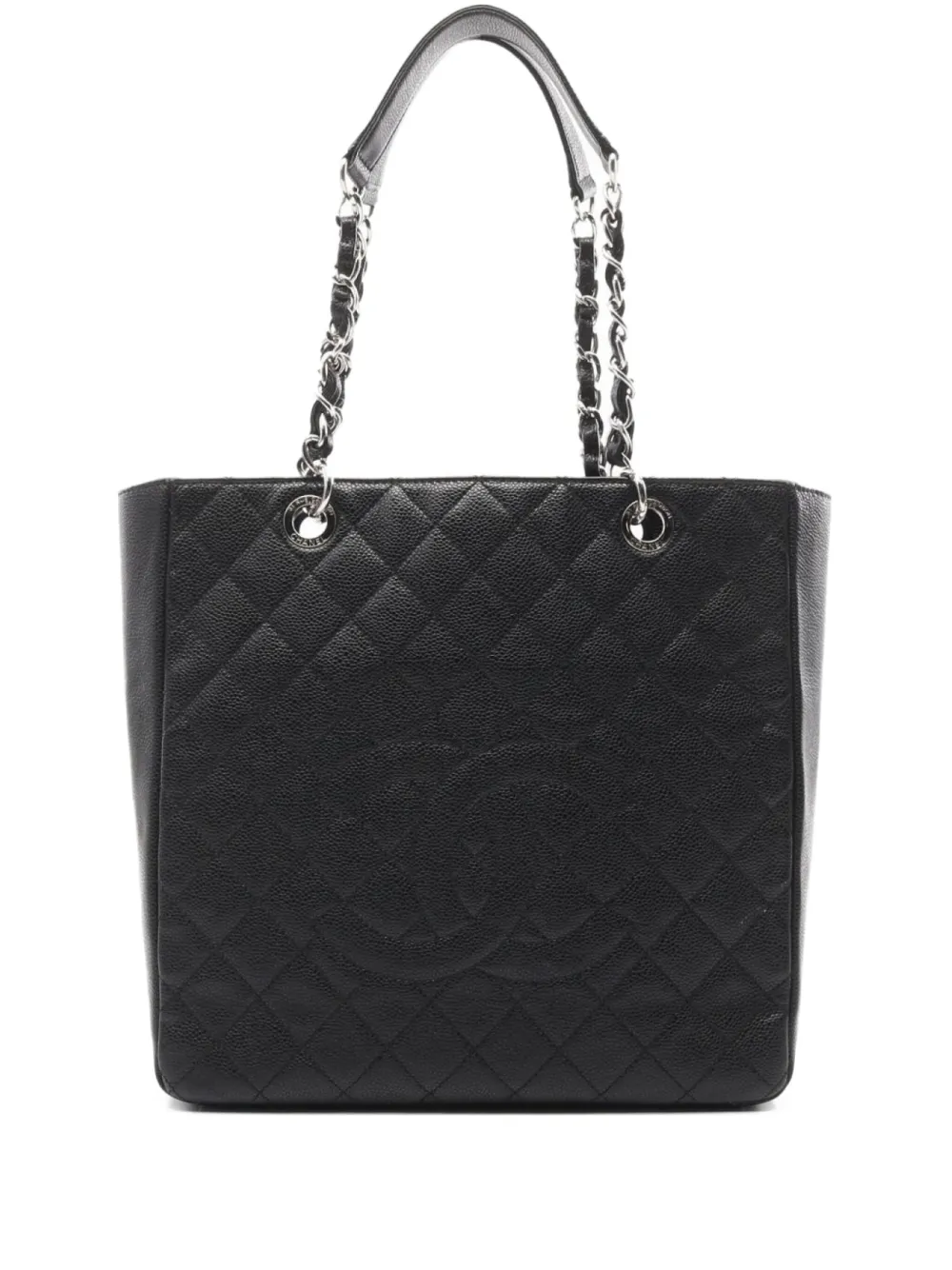 CHANEL Pre-Owned 2012-2013 Matelassé tote bag - ブラック CHANEL Pre-Owned 2012-2013 Matelassé tote bag - ブラック