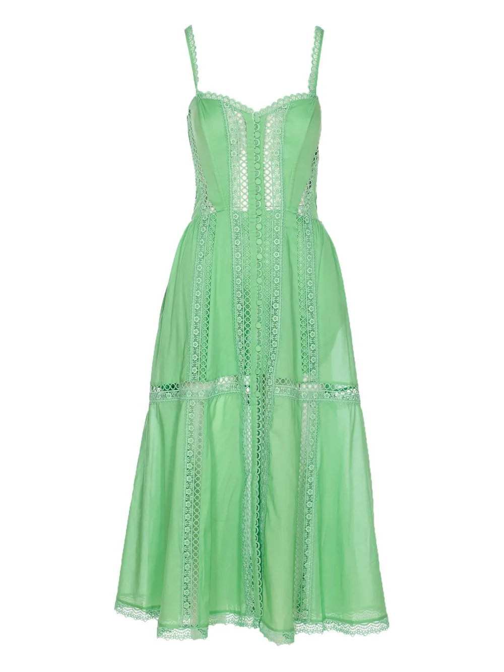 Dafelle lace-insert maxi dress
