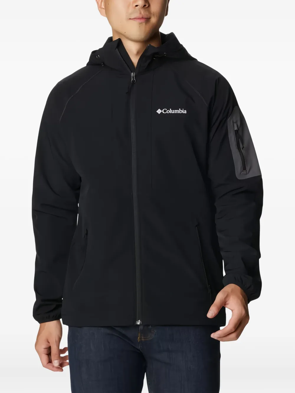Columbia zip-front hoodie Zwart