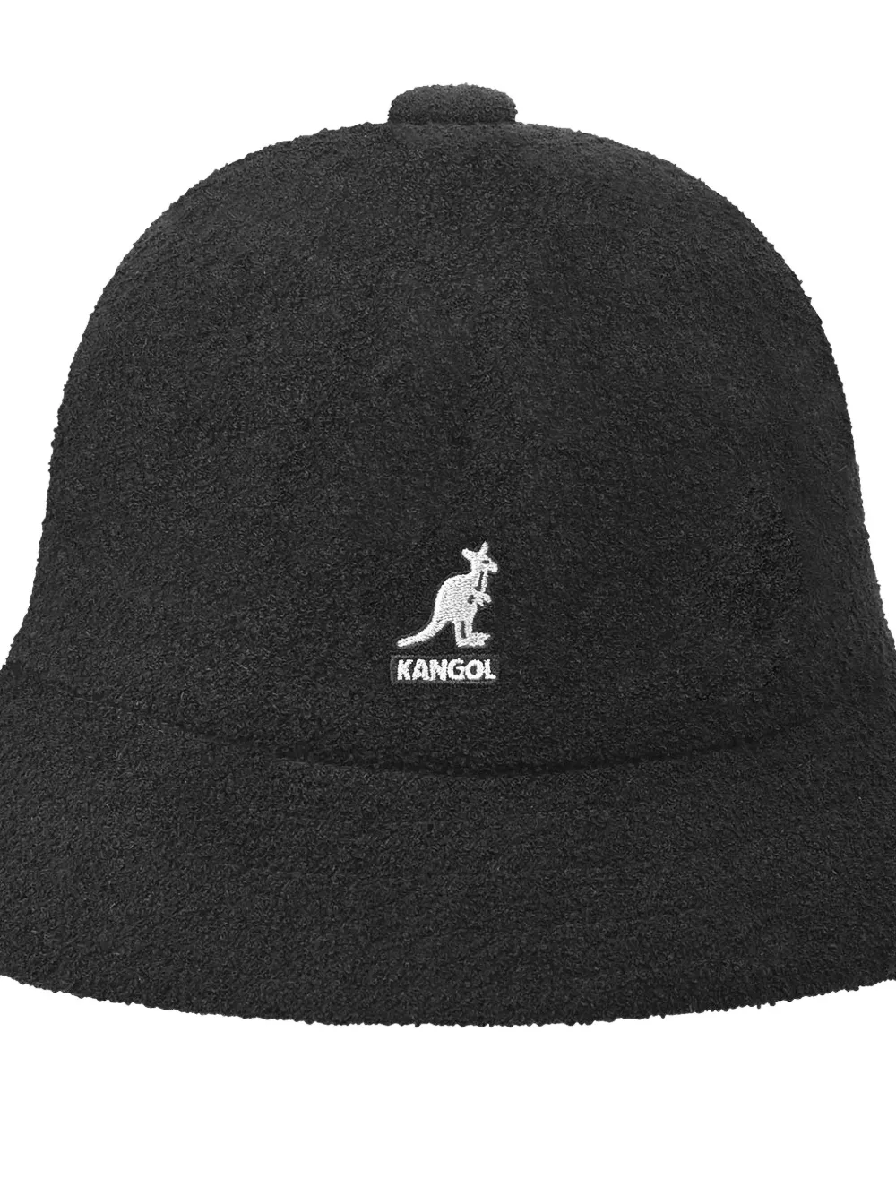 Kangol Vissershoed verfraaid met logo Zwart