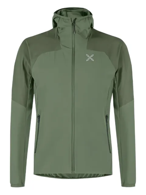 Monture hooded elasticated jacket