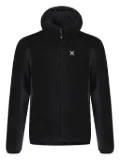 Monture zipped fleece hoodie - Black