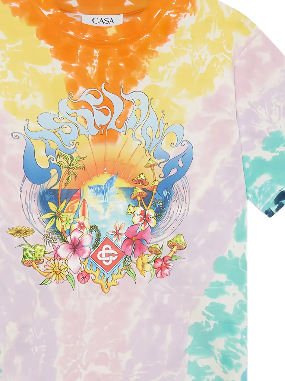 Casablanca T-shirt van biologisch katoen Roze