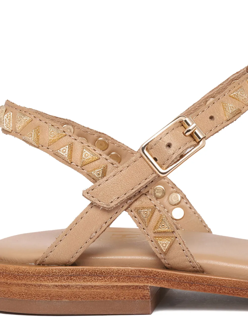 Ash Sandalen met studs Beige