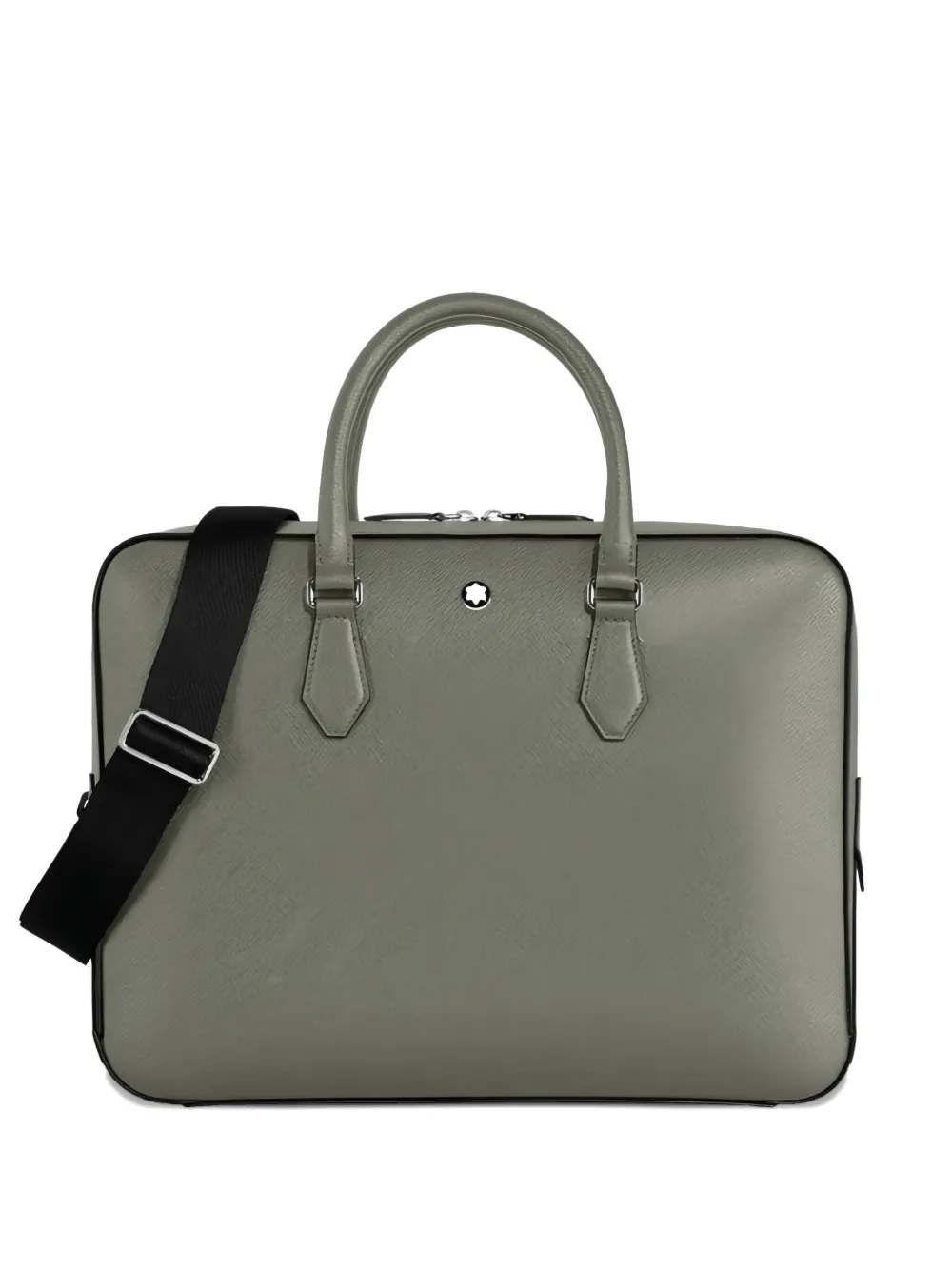 Montblanc leather laptop bag Grijs