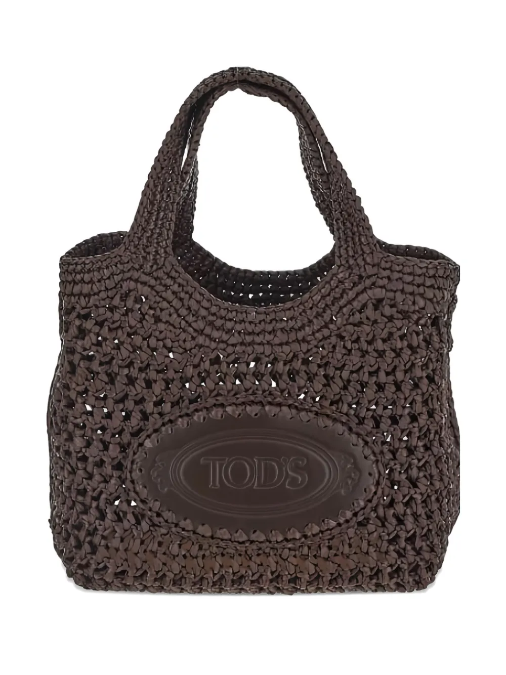 Tod's Shopper met logopatch Bruin